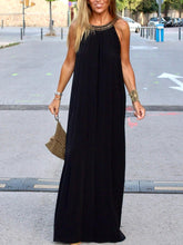 Load image into Gallery viewer, Women's Casual Loose Solid Color Off-shoulder Dress