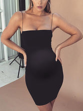 Load image into Gallery viewer, Maternity Sexy Strapless Sleeveless Halter Bodycon Dress