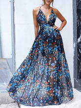 Load image into Gallery viewer, Maternity Sexy Printed Chiffon Camisole Dress