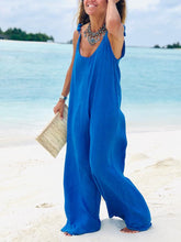Load image into Gallery viewer, Women's Casual Loose Comfortable Cotton and Linen Jumpsuit