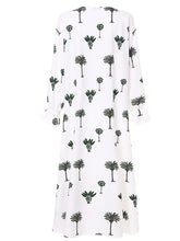 Load image into Gallery viewer, Women's Fashion Loose Mid Sleeve Printed Beach Dress