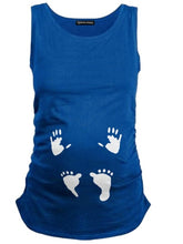 Load image into Gallery viewer, Maternity Cute Feet Printed Sleeveless Vest T-Shirt