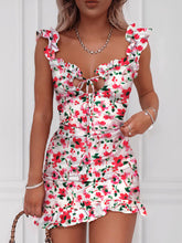 Load image into Gallery viewer, Women's Fashion Sweet Printed Fungus Lace Dress