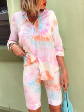 Load image into Gallery viewer, Tie-dye Casual Loose Plus Size Suit