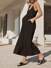 Load image into Gallery viewer, Maternity Sling Loose Sleeveless Jumpsuit