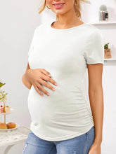 Load image into Gallery viewer, Maternity Casual Comfortable Solid Color Short-sleeved T-shirt
