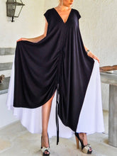 Load image into Gallery viewer, Increase Super Long Color Matching Women's Dress