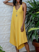 Load image into Gallery viewer, Women's V-Neck Loose Elastic Suspenders Jumpsuit