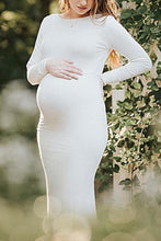 Load image into Gallery viewer, Maternity Casual Pure Color Dress