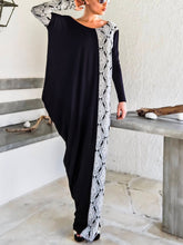 Load image into Gallery viewer, Women's Casual Loose Solid Color Off-shoulder Dress
