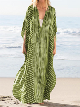 Load image into Gallery viewer, Women's Fashion Loose Striped Beach Maxi Dress