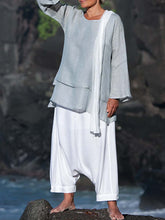 Load image into Gallery viewer, Round Neck Long Sleeve Casual Loose Suit