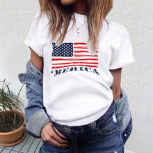 Load image into Gallery viewer, Round Neck Leisure Flag Maternity Tops