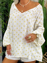 Load image into Gallery viewer, V-neck Long Sleeve Polka Dot Loose Casual Suit
