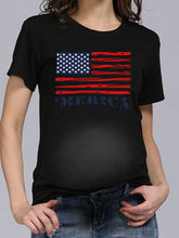Load image into Gallery viewer, Round Neck Leisure Flag Maternity Tops