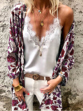 Load image into Gallery viewer, Cardigan Chiffon Printed Beach Blouse