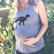 Load image into Gallery viewer, Letter Printed Round Neck Cotton Maternity Tops