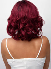 Load image into Gallery viewer, Red Hair Fluffy Staight Hair Oblique Bangs Short Hair