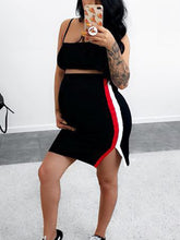 Load image into Gallery viewer, Colorblock Sling Suit Maternity Dress