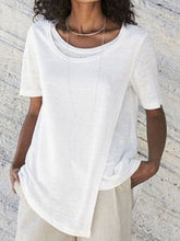 Load image into Gallery viewer, Two Pieces of Solid Color Short Sleeve Loose Fake