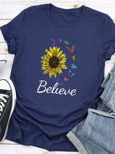 Load image into Gallery viewer, Letter Printed Casual T-shirt