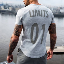 Load image into Gallery viewer, Men's Casual Letter Printed Round Neck Short Sleeve T-Shirt