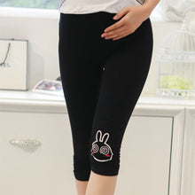 Load image into Gallery viewer, Cropped Cotton Bottoms Maternity Leggings