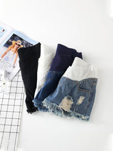 Load image into Gallery viewer, Maternity Fashion Loose Low Waist Belly Denim Shorts