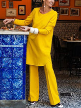 Load image into Gallery viewer, Round Neck Long Sleeve Loose Women's Suits