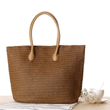 Load image into Gallery viewer, Straw Shoulder Beach Weave Women's Bag