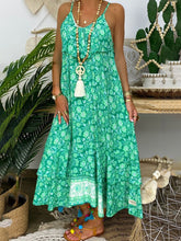 Load image into Gallery viewer, Floral Long Holiday Women's Dress