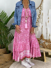 Load image into Gallery viewer, Floral Loose Holiday Sling Women's Dress