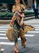 Load image into Gallery viewer, Long Print Holiday Women's Suits