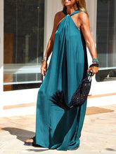 Load image into Gallery viewer, Women's Casual Loose Solid Color Off-shoulder Dress