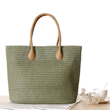 Load image into Gallery viewer, Straw Shoulder Beach Weave Women's Bag