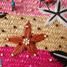 Load image into Gallery viewer, Embroidered Starfish Straw Bead Weave Women's Bag