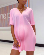 Load image into Gallery viewer, V-neck Bat Sleeve Two-piece Suit for Pregnant Women