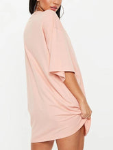 Load image into Gallery viewer, Maternity Solid Color T-Shirt Casual Dress