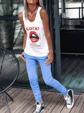 Load image into Gallery viewer, Rock Letter Printed Casual Vest