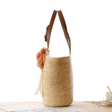 Load image into Gallery viewer, Idyllic Straw Woven Shoulder Beach Women's Bag