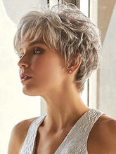 Load image into Gallery viewer, Grey Hair Fluffy Curls Hair Oblique Bangs Long Hair