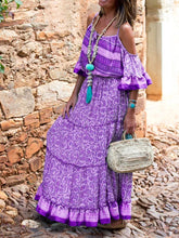 Load image into Gallery viewer, Bohemian Long Holiday Women's Dress