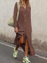 Load image into Gallery viewer, Plus Size Long Sleeve Home Women's Dress