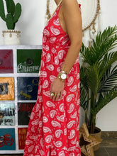 Load image into Gallery viewer, Sling Print Loose Holiday Women's Dress