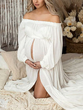 Load image into Gallery viewer, Maternity Dress Elegant Strapless Photo Dress