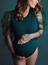 Load image into Gallery viewer, Maternity Elegant Soft Yarn Solid Color Photo Clothing Bodysuit
