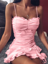 Load image into Gallery viewer, Women's Sexy Sleeveless Irregular Hem Mini Dress