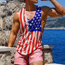 Load image into Gallery viewer, Men's Fashion Flag Printed Vest