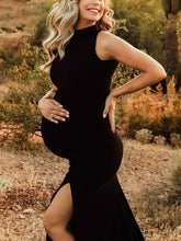Load image into Gallery viewer, Slim Sleeveless Round Neck Maternity Dress