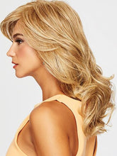 Load image into Gallery viewer, Blond Hair Fluffy Curls Hair Oblique Bangs Long Hair